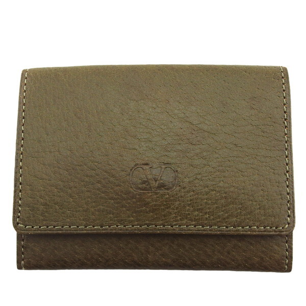 【X'masセール★30%OFF】ヴァレンティノ VALENTINO ケース カーキ×ライトグリーン レディース 中古
