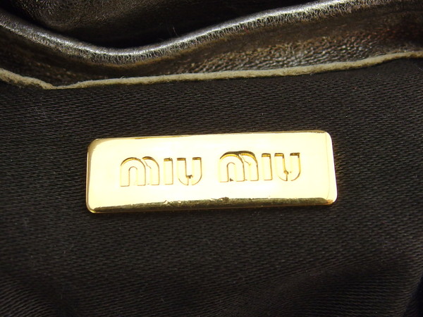 【30％OFF★週末タイムセール】ミュウミュウ MIUMIU キーリング ゴールド レディース 中古_5