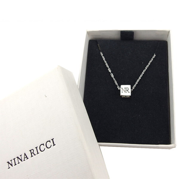 【30％OFF★週末タイムセール】ニナリッチ NINA RICCI ネックレス シルバー×ラインストーン レディース 中古
