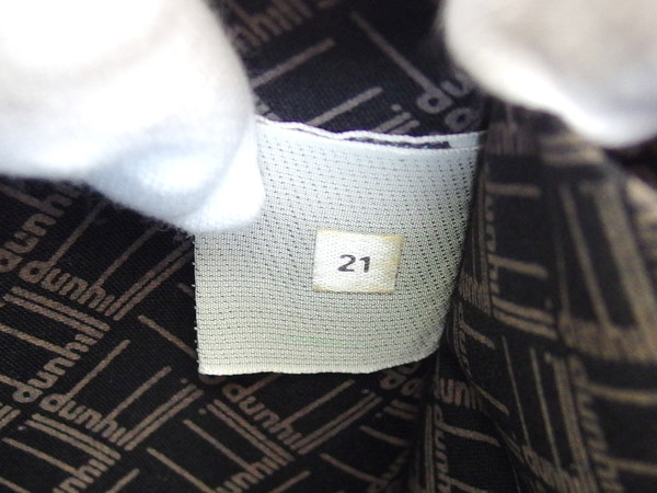 【30％OFF★週末タイムSALE】ダンヒル Dunhill セカンドバッグ ダークブラウン×ブラウン×ゴールド レディース 中古