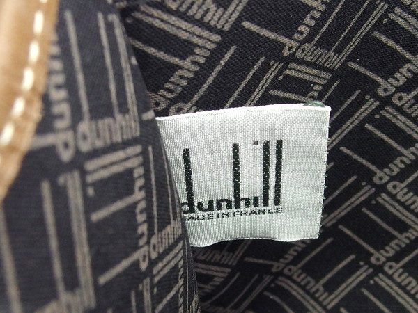 【30％OFF★週末タイムSALE】ダンヒル Dunhill セカンドバッグ ダークブラウン×ブラウン×ゴールド レディース 中古