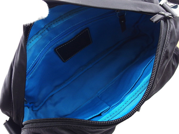 コーチ COACH ショルダーバッグ ブラック×ネービー×シルバー×シアン