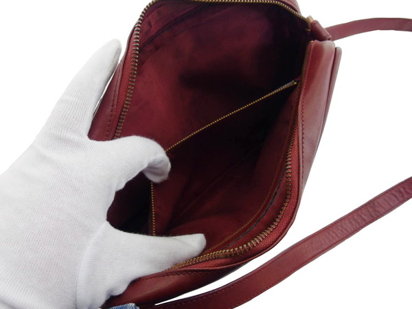 【GWタイムセール】カルティエ CARTIER ショルダーバッグマストライン ボルドー レディース 中古_6