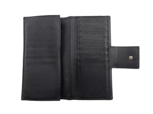 【ウィンターSALE★30%OFF】ブルガリ BVLGARI 長財布ブルガリブルガリ ブラック×シルバー×ブルー レディース 中古
