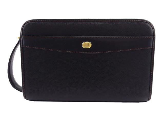 【30％OFF★土日ひと休み大売り出し】ダン吸血鬼 Dunhill クラッチペダル御徒面子 黒いこと×ゴールド レディース 中古