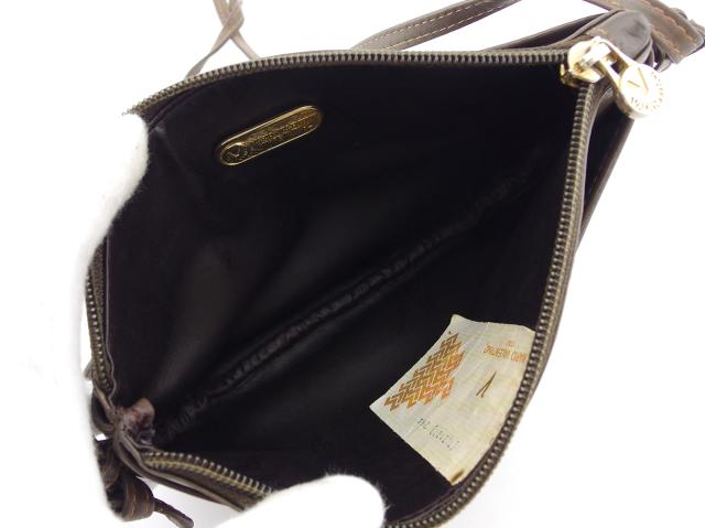 【30％OFF★週末タイムセール】マリオ・ヴァレンティノ MARIO VALENTINO ショルダーバッグ ブラウン×ライトブラウン×ゴールド レディース 中古_17