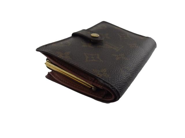 ルイ・ヴィトン LOUIS VUITTON 二つ折り財布モノグラム ポルトモネ ビエ ヴィエノワ ブラウン×ベージュ レディース 中古_2