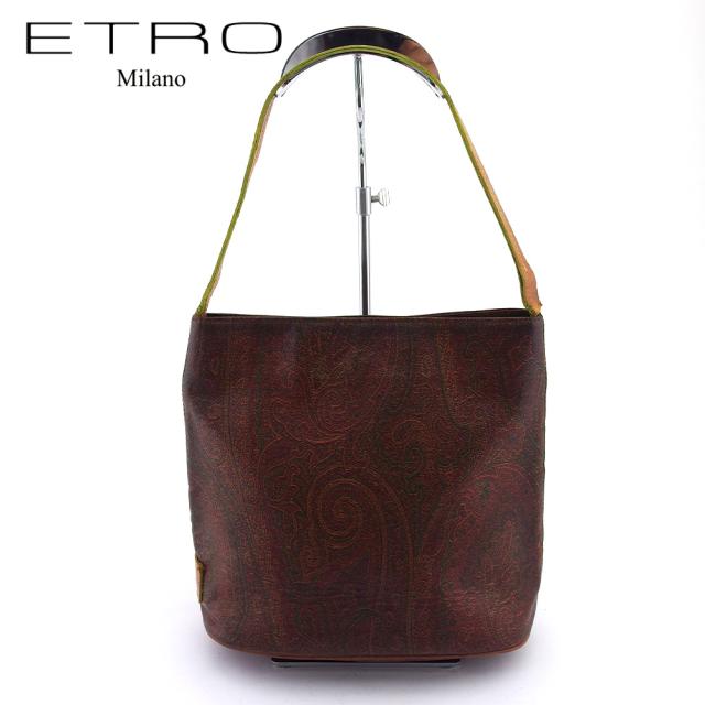 【GWタイムセール】エトロ ETRO ハンドバッグペイズリー ペイズリー柄×ベージュ レディース 中古_10