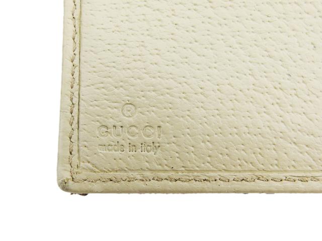 グッチ GUCCI 三つ折り財布GG柄 エクリプス アイボリー×ベージュ×ブラウン×ゴールド レディース 中古_18