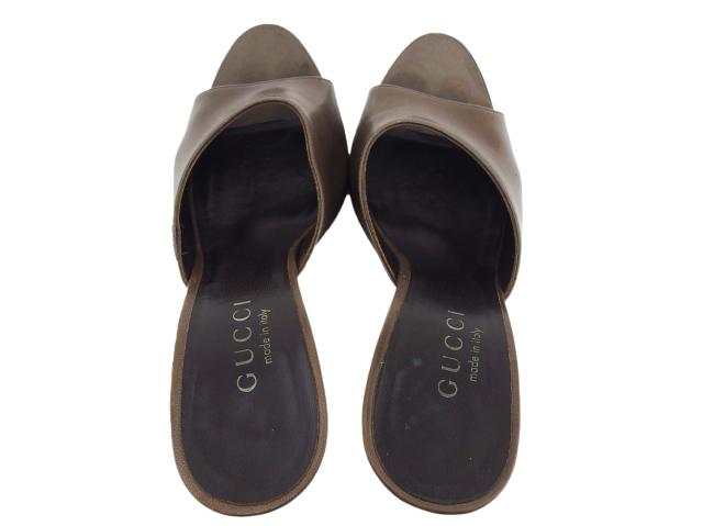 【週末タイムセール】グッチ GUCCI ミュール ライラック レディース 中古_9