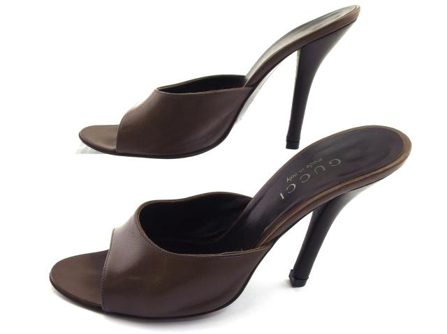 【週末タイムセール】グッチ GUCCI ミュール ライラック レディース 中古_11