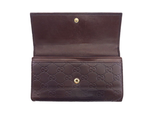 X'masセール☆30%OFF】グッチ GUCCI 長財布グッチシマ ブラウン