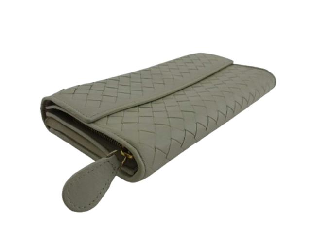 【30％OFF★週末タイムSALE】ボッテガヴェネタ BOTTEGAVENETA 長財布 ベージュ レディース 中古_2