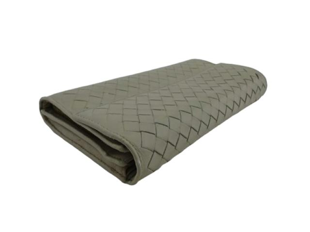 【30％OFF★週末タイムSALE】ボッテガヴェネタ BOTTEGAVENETA 長財布 ベージュ レディース 中古_3