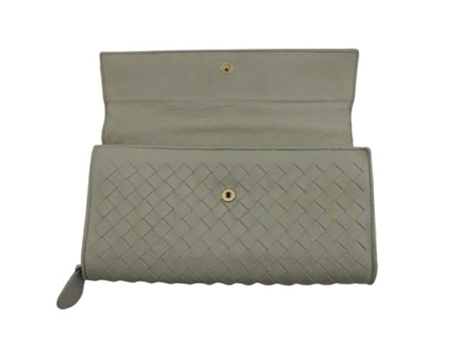 【30％OFF★週末タイムSALE】ボッテガヴェネタ BOTTEGAVENETA 長財布 ベージュ レディース 中古_4