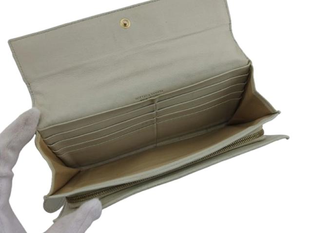 【30％OFF★週末タイムSALE】ボッテガヴェネタ BOTTEGAVENETA 長財布 ベージュ レディース 中古_5