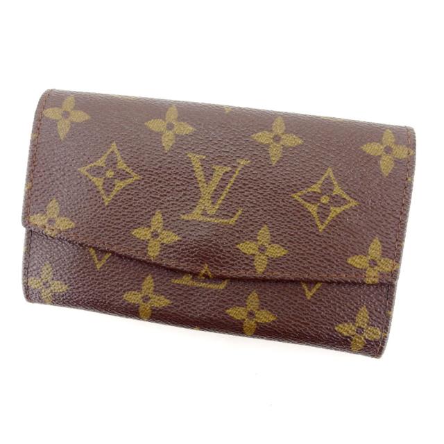 【BIGお買い物ラリー★30%OFFセール中】ルイ・ヴィトン LOUIS VUITTON 二つ折り財布モノグラム ブラウン レディース 中古