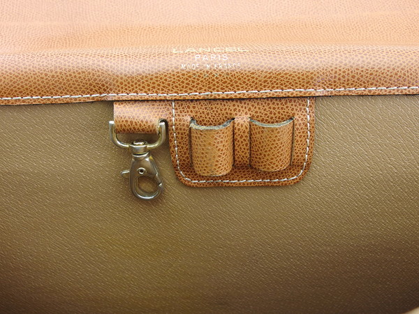 ランセル LANCEL ビジネスバッグ ブラウン×ゴールド レディース 中古