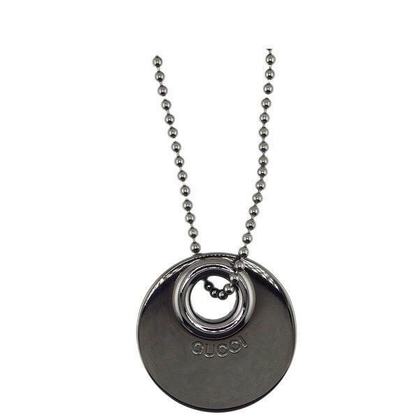 【BIGお買い物ラリー★30%OFFセール中】グッチ GUCCI キーリング エクリプス ガンメタリック レディース 中古