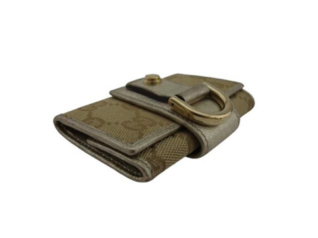 【30％OFF★週末タイムセール】グッチ GUCCI キーケースGG柄 ベージュ×ゴールド レディース 中古_2