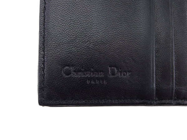 【GWタイムセール】ディオール Dior 二つ折り財布カナージュ レディディオール ブラック レディース 中古_8