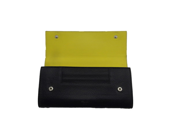 セリーヌ CELINE 長財布 ラージフラップマルチファンクション ブラック