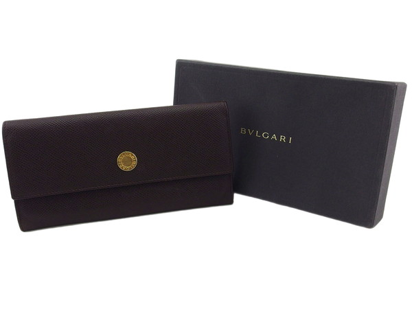 ブルガリ BVLGARI 長財布 ブラウン　ゴールド レディース 中古_8