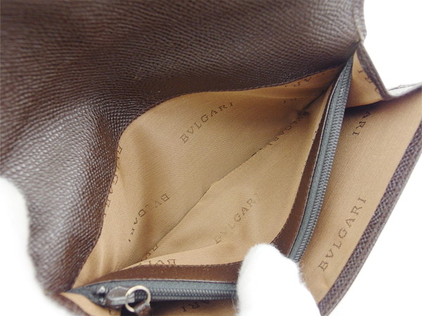 ブルガリ BVLGARI 長財布 ブラウン　ゴールド レディース 中古_4