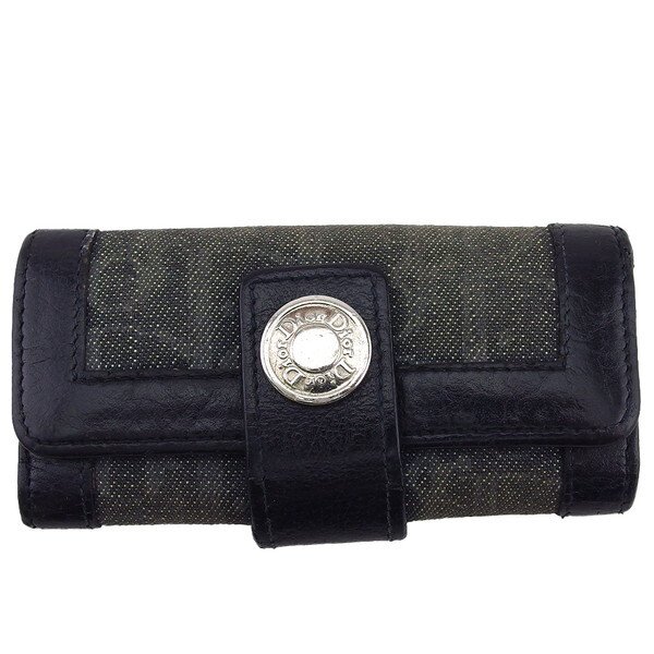 【BIGお買い物ラリー★30%OFFセール中】ディオール Dior キーケーストロッター ブラック×インディゴブルー レディース 中古