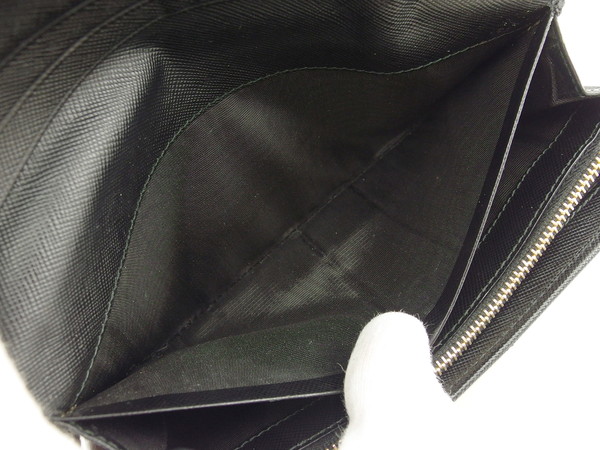 プラダ PRADA 長財布 サフィアーノメタル NERO レディース 中古_5