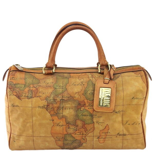 【X'masセール★30%OFF】プリマクラッセ PRIMA CLASSE ハンドバッグ セピア×ゴールド レディース 中古