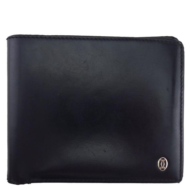 【BIGお買い物ラリー★30%OFFセール中】カルティエ CARTIER 札入れパシャ ブラック レディース 中古