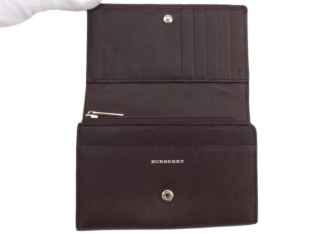 【BIGお買い物ラリー★30%OFFセール中】バーバリー BURBERRY 長財布ロゴプレート ブラウン レディース 中古 バーバリー BURBERRY 長財布ロゴプレート ブラウン レディース 中古
