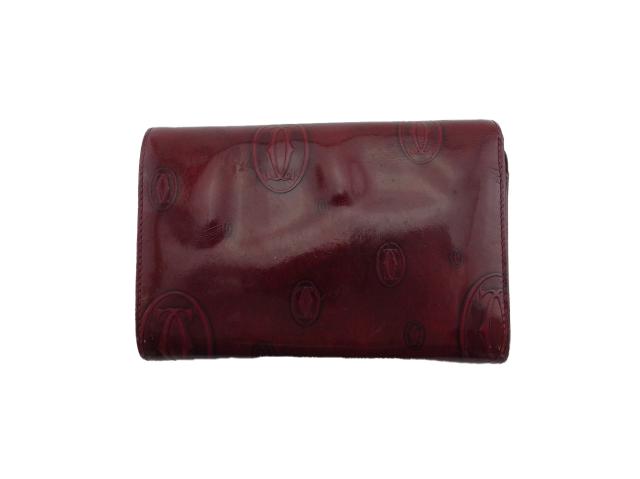 【30％OFF★週末タイムSALE】カルティエ CARTIER 長財布2C ハッピーバースデー ボルドー レディース 中古