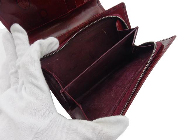 カルティエ CARTIER 長財布2C ハッピーバースデー ボルドー レディース
