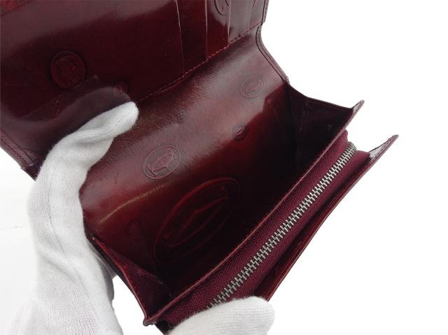 【30％OFF★週末タイムSALE】カルティエ CARTIER 長財布2C ハッピーバースデー ボルドー レディース 中古