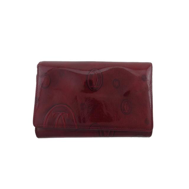 【30％OFF★週末タイムSALE】カルティエ CARTIER 長財布2C ハッピーバースデー ボルドー レディース 中古