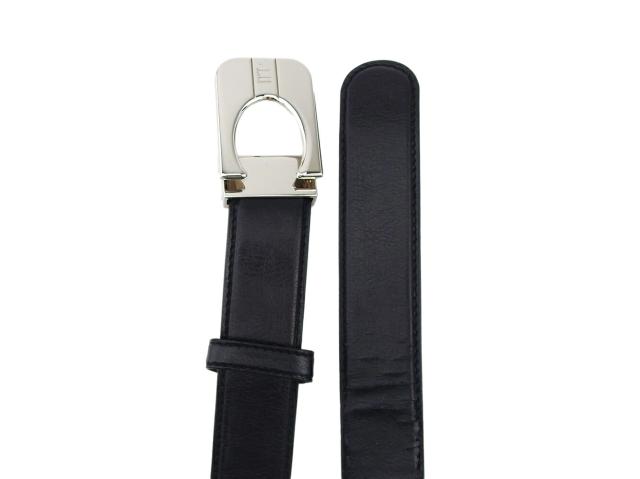 ダンヒル Dunhill ベルト ブラック×シルバー レディース 中古_3