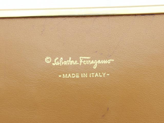 【GWタイムセール】サルヴァトーレフェラガモ Salvatore Ferragamo 長財布ガンチーニ ライトキャメル レディース 中古_7