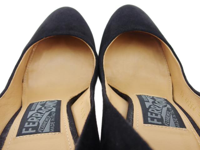 サルヴァトーレフェラガモ Salvatore Ferragamo パンプス NERO×シルバー レディース 中古_2