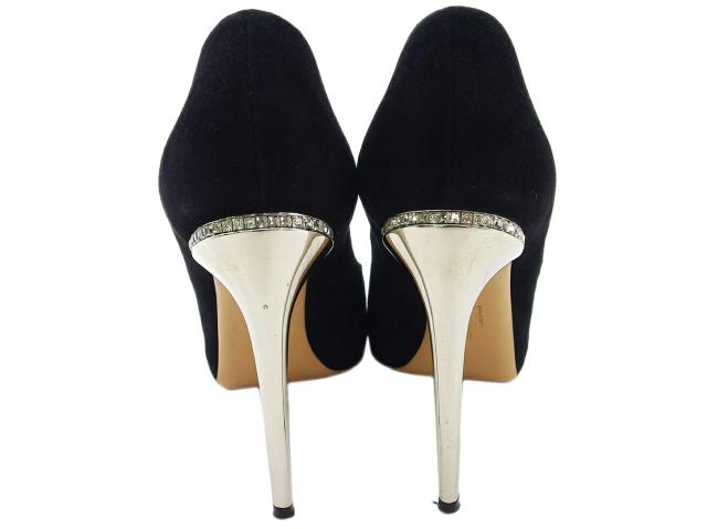 サルヴァトーレフェラガモ Salvatore Ferragamo パンプス NERO×シルバー レディース 中古_6