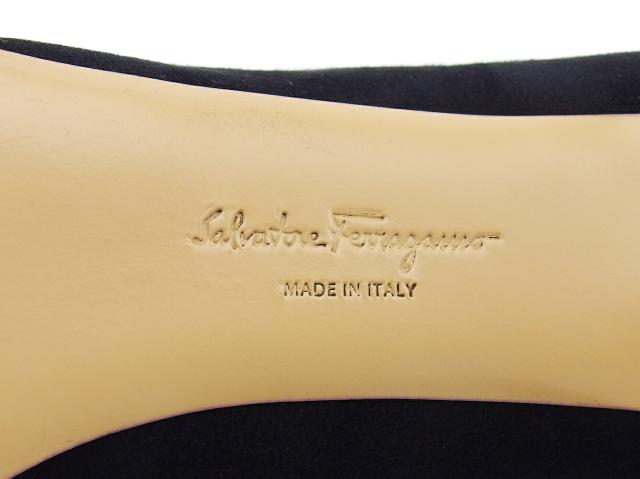 サルヴァトーレフェラガモ Salvatore Ferragamo パンプス NERO×シルバー レディース 中古_8