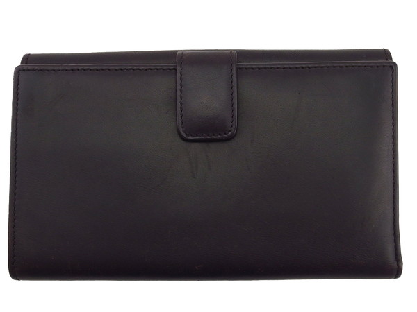 サルヴァトーレフェラガモ Salvatore Ferragamo 二つ折り財布ロゴ ブラウン レディース 中古_1