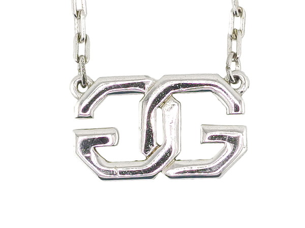 GIVENCHY】 ジバンシーネックレスシルバーGロゴ 60cm