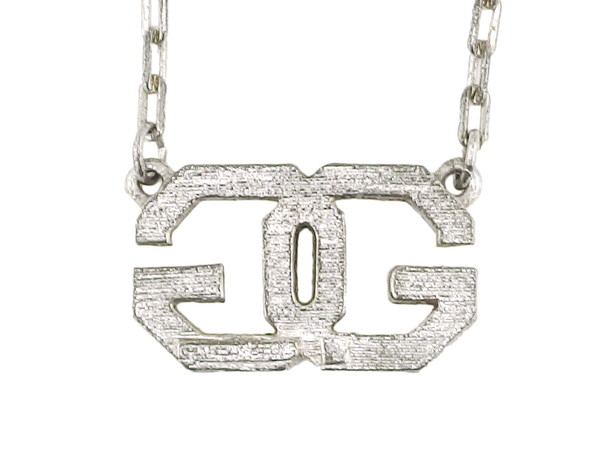 【週末タイムセール】ジバンシィ GIVENCHY ネックレスダブルGロゴ シルバー レディース 中古_2