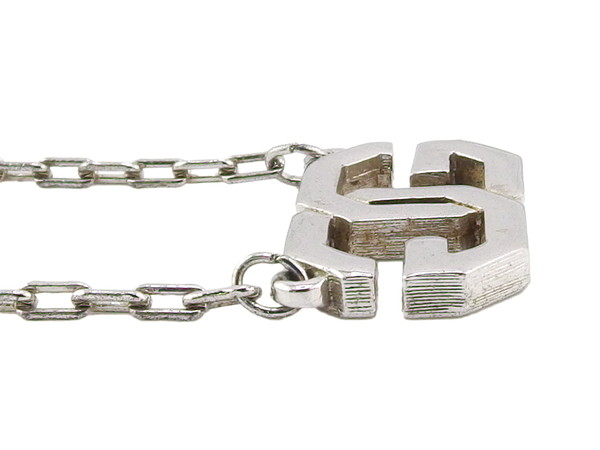 GIVENCHY】 ジバンシーネックレスシルバーGロゴ 60cm