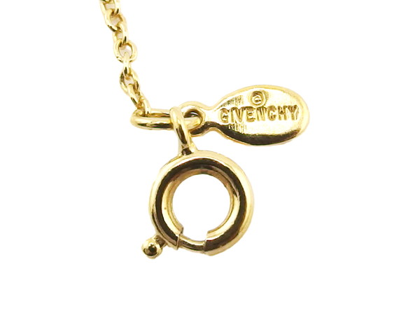 【週末タイムセール】ジバンシィ GIVENCHY ネックレスダブルGロゴ ゴールド レディース 中古_9
