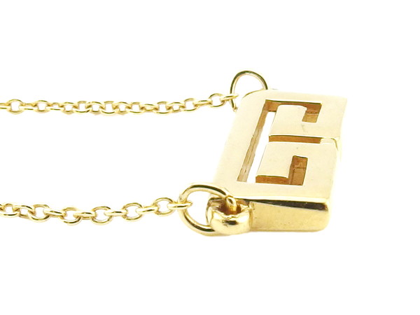 【週末タイムセール】ジバンシィ GIVENCHY ネックレスダブルGロゴ ゴールド レディース 中古_3