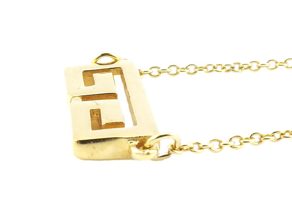 【週末タイムセール】ジバンシィ GIVENCHY ネックレスダブルGロゴ ゴールド レディース 中古_4