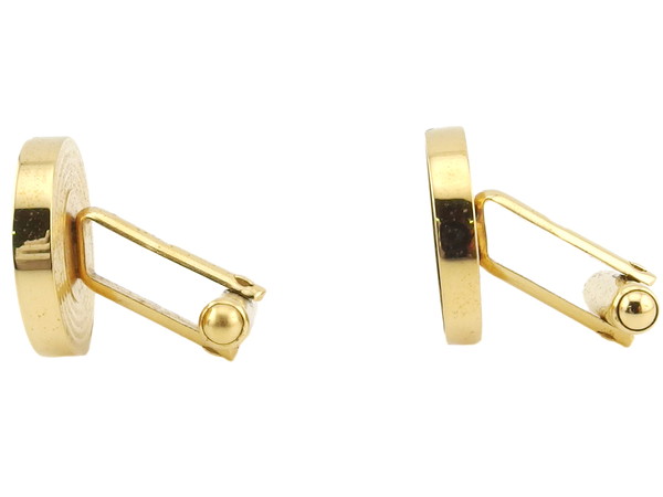 【X'masセール★30%OFF】ダンヒル Dunhill カフスdマーク サークル 丸型 スウィヴル式 ゴールド シルバー レディース 中古 ダンヒル Dunhill カフスdマーク サークル 丸型 スウィヴル式 ゴールド